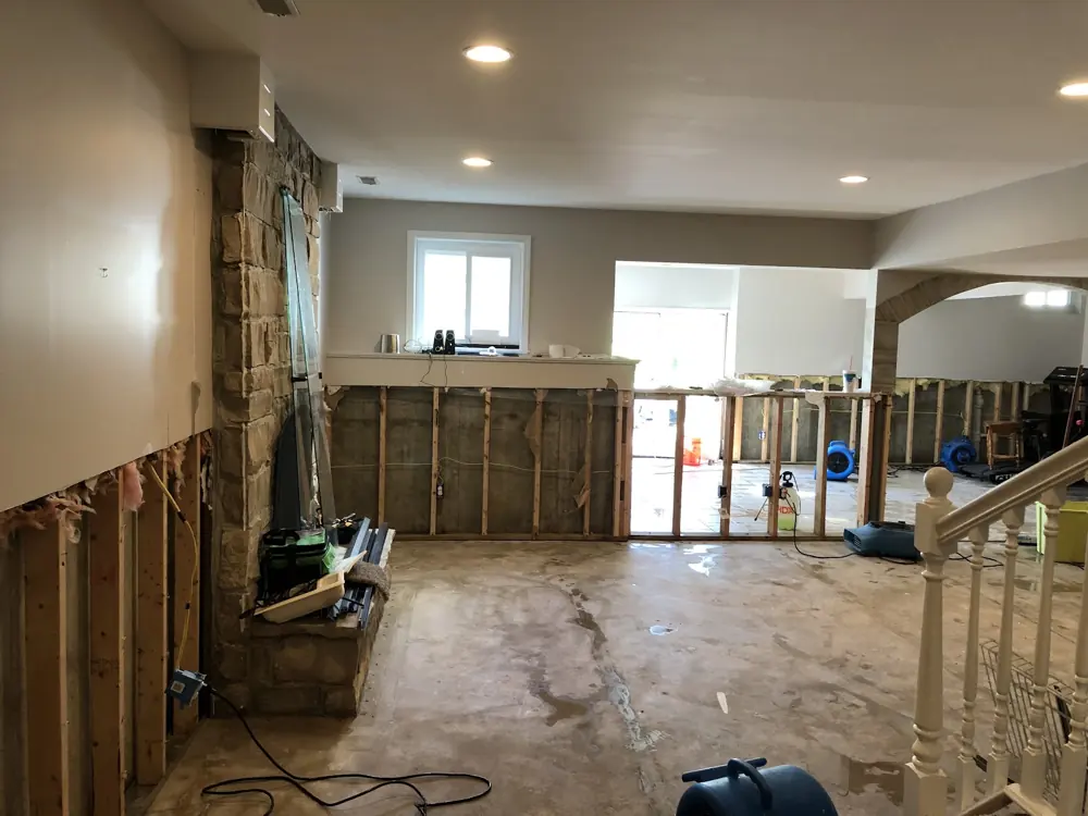 Restoration equipment on a St. Louis job