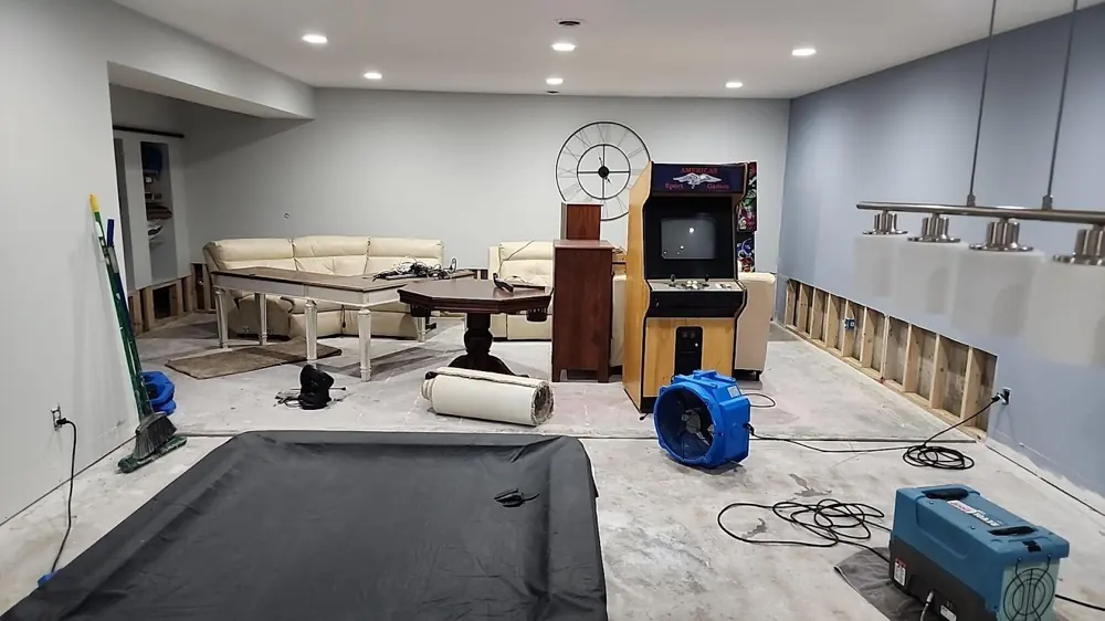 Restoration equipment on a St. Louis job