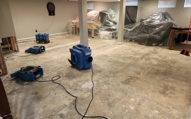 Restoration equipment on a Cahokia water extraction job
